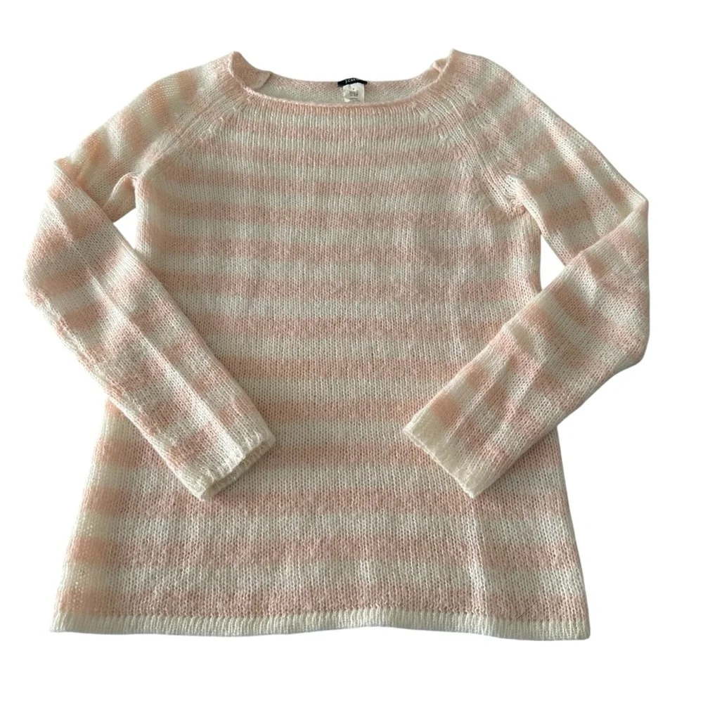 J. Crew Mohair Blend Striped Sweater Size Small